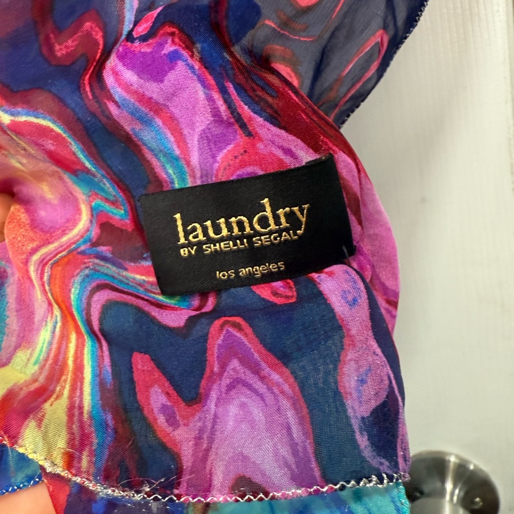 Laundry By Shelli Segal Vibrant Multicolor Scarf - Picture 4 of 6